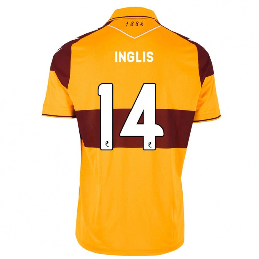 Danxen Herren Gill Inglis #14 Maroon Orange Heimtrikot Trikot 2026/27 T-Shirt Österreich