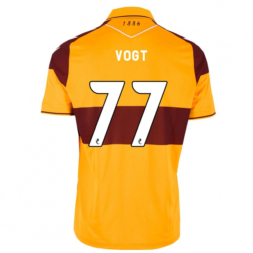 Danxen Herren Willy Vogt #77 Maroon Orange Heimtrikot Trikot 2026/27 T-Shirt Österreich