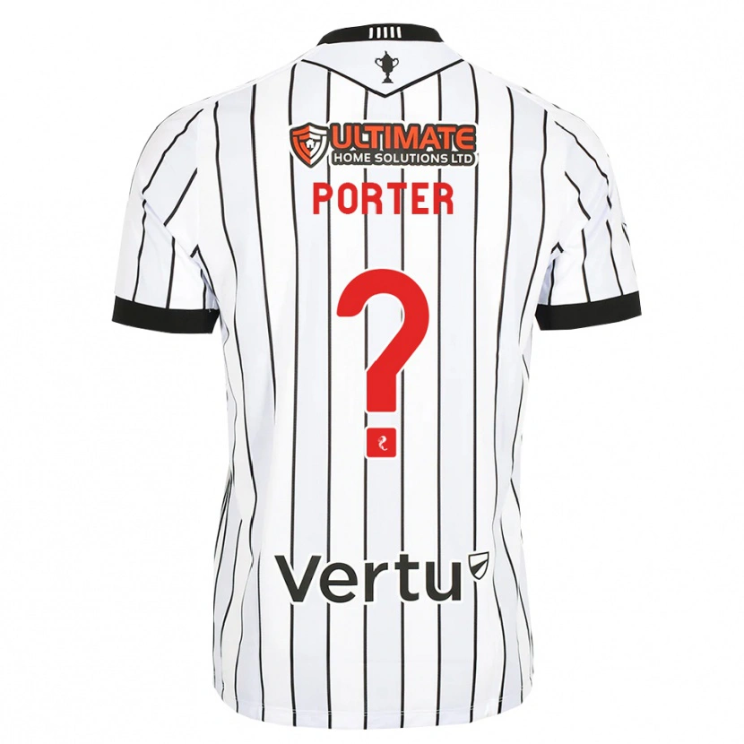 Danxen Herren Ryan Porter #0 Weiß Schwarz Rot Heimtrikot Trikot 2026/27 T-Shirt Österreich