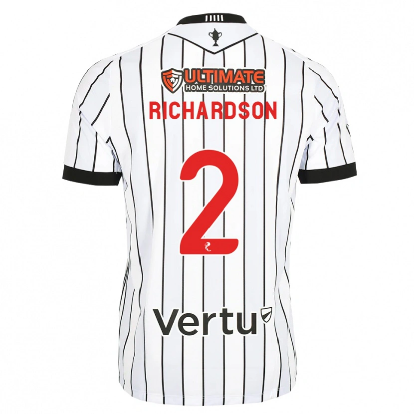 Danxen Herren Jayden Richardson #2 Weiß Schwarz Rot Heimtrikot Trikot 2026/27 T-Shirt Österreich