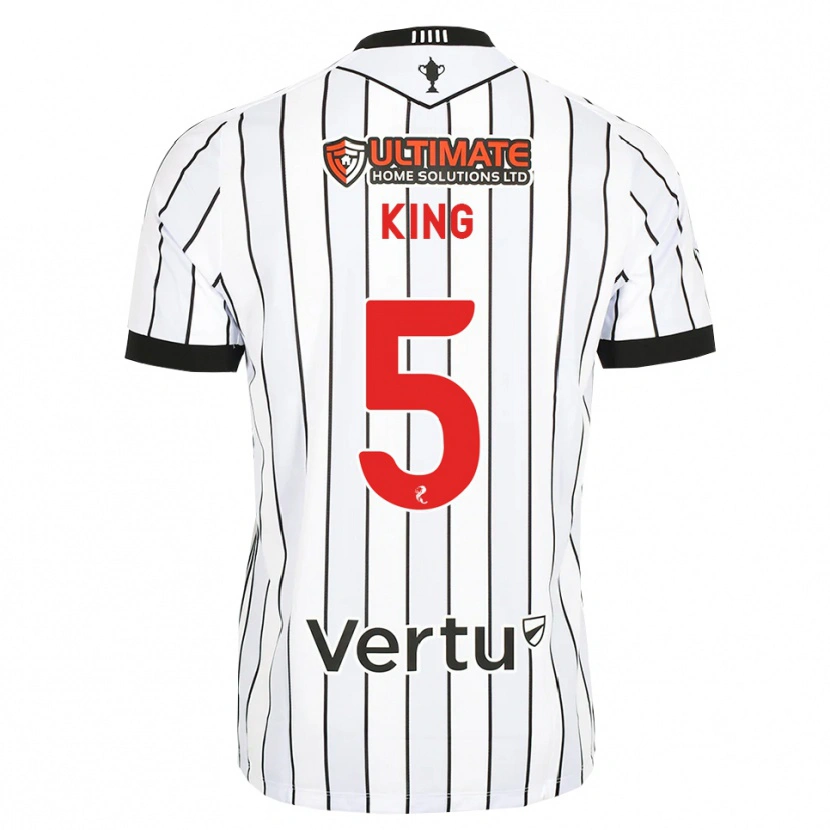 Danxen Herren Richard King #5 Weiß Schwarz Rot Heimtrikot Trikot 2026/27 T-Shirt Österreich