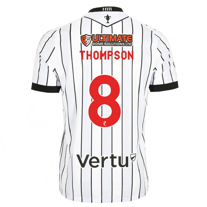 Danxen Herren Struan Thompson #8 Weiß Schwarz Rot Heimtrikot Trikot 2026/27 T-Shirt Österreich