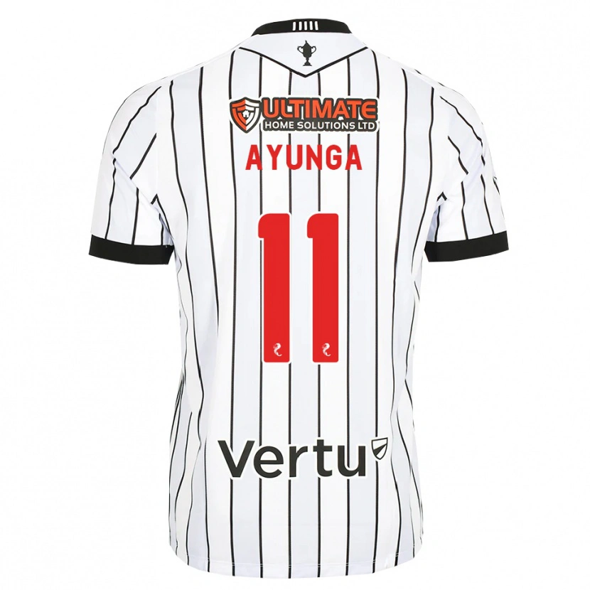 Danxen Herren Jonah Ayunga #11 Weiß Schwarz Rot Heimtrikot Trikot 2026/27 T-Shirt Österreich