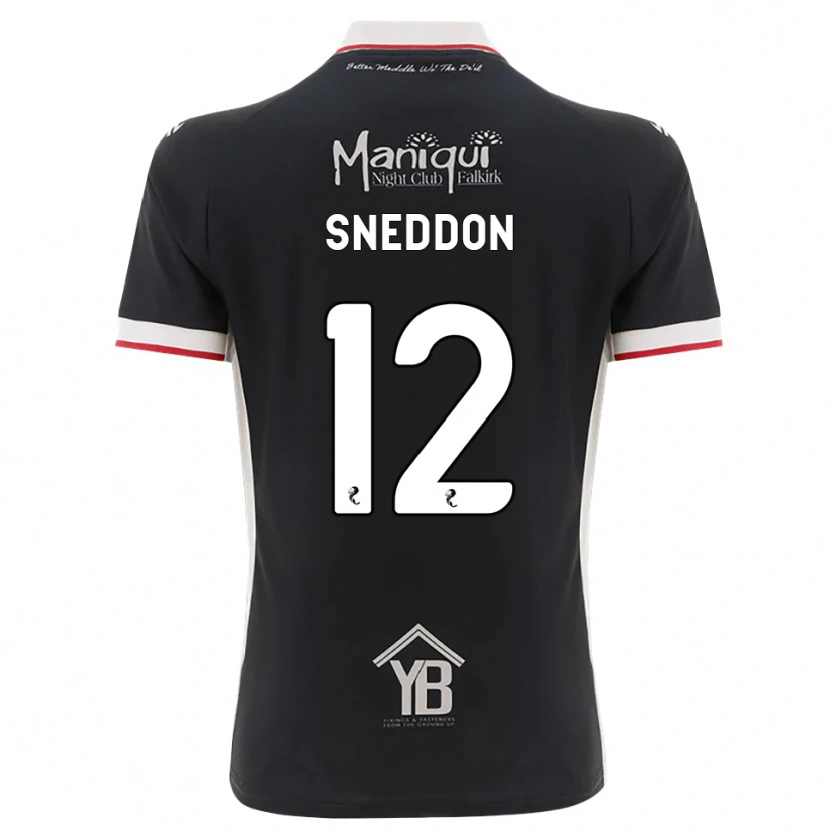 Danxen Herren Jamie Sneddon #12 Schwarz Weiß Rot Heimtrikot Trikot 2026/27 T-Shirt Österreich
