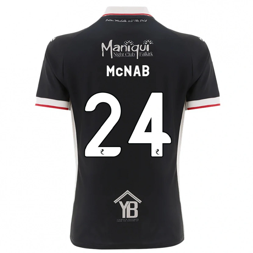 Danxen Herren Cameron Mcnab #24 Schwarz Weiß Rot Heimtrikot Trikot 2026/27 T-Shirt Österreich