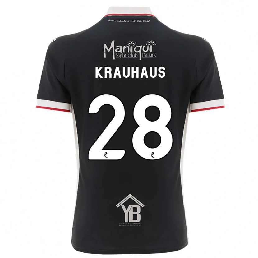 Danxen Herren Ben Krauhaus #28 Schwarz Weiß Rot Heimtrikot Trikot 2026/27 T-Shirt Österreich