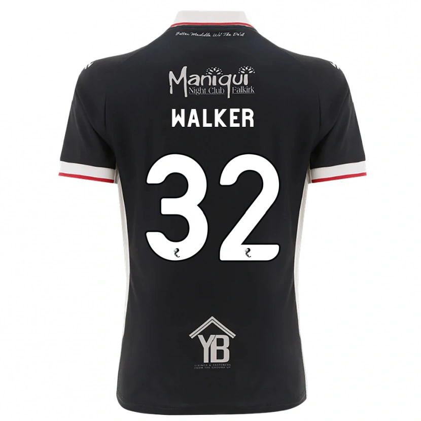 Danxen Herren Rhys Walker #32 Schwarz Weiß Rot Heimtrikot Trikot 2026/27 T-Shirt Österreich