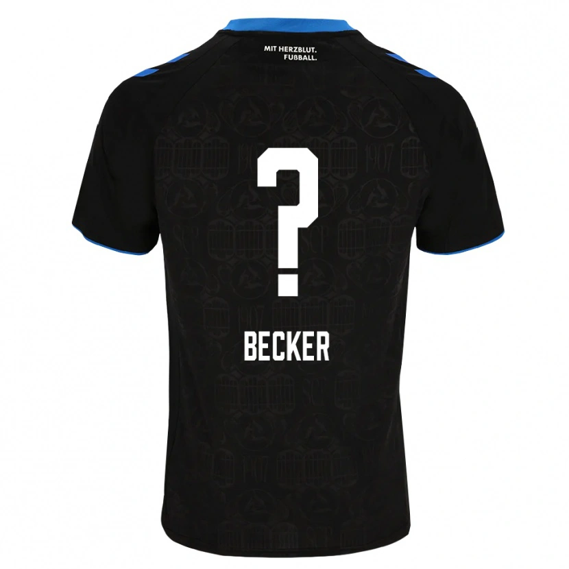 Danxen Herren Georg Becker #0 Schwarz Weiß Rot Heimtrikot Trikot 2026/27 T-Shirt Österreich