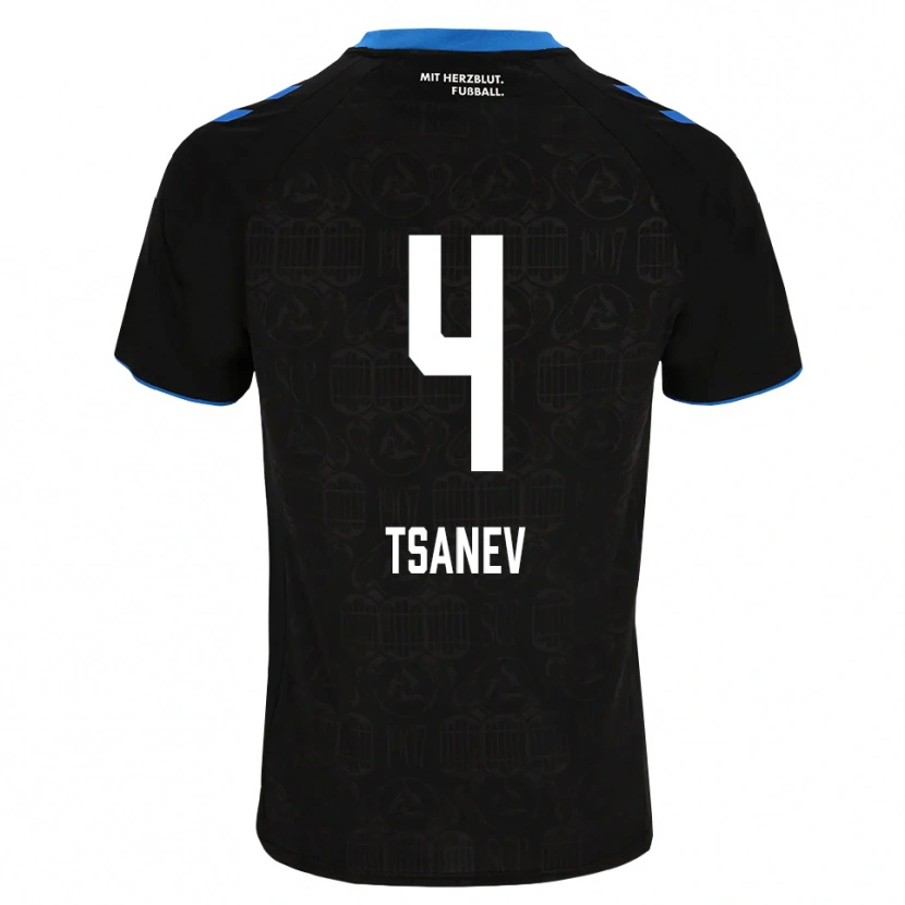 Danxen Herren Simeon Tsanev #4 Schwarz Weiß Rot Heimtrikot Trikot 2026/27 T-Shirt Österreich