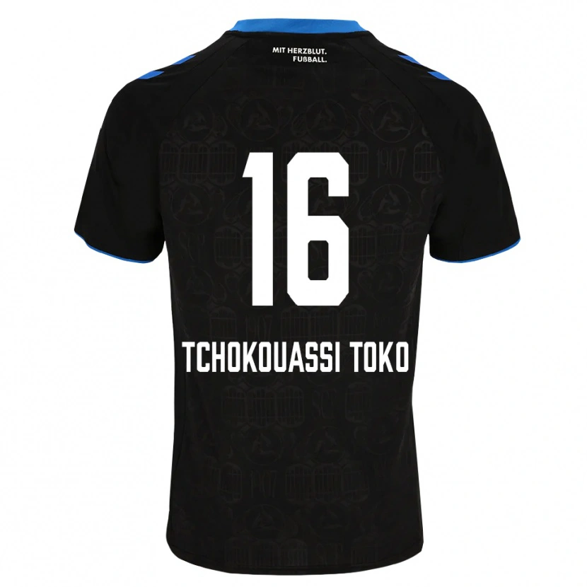 Danxen Herren Daryl Tchokouassi Toko #16 Schwarz Weiß Rot Heimtrikot Trikot 2026/27 T-Shirt Österreich