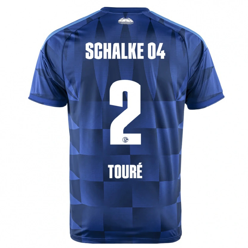 Danxen Herren Tidiane Touré #2 Dunkelblau Gelb Weiß Heimtrikot Trikot 2026/27 T-Shirt Österreich