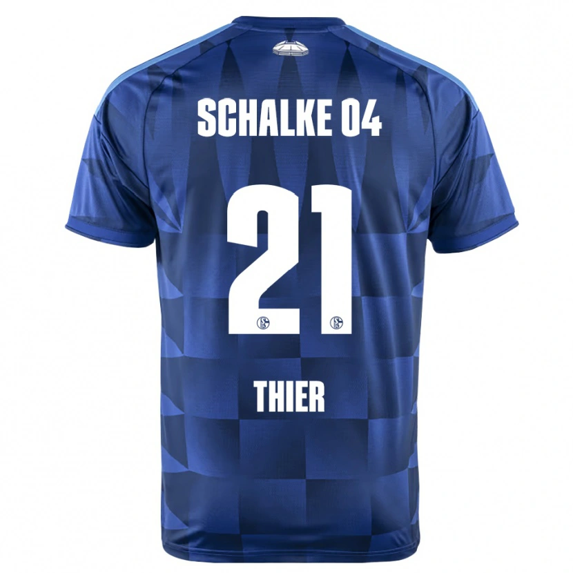 Danxen Herren Silas Thier #21 Dunkelblau Gelb Weiß Heimtrikot Trikot 2026/27 T-Shirt Österreich