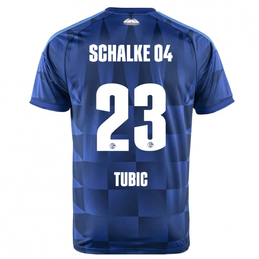 Danxen Herren Malik Tubic #23 Dunkelblau Gelb Weiß Heimtrikot Trikot 2026/27 T-Shirt Österreich