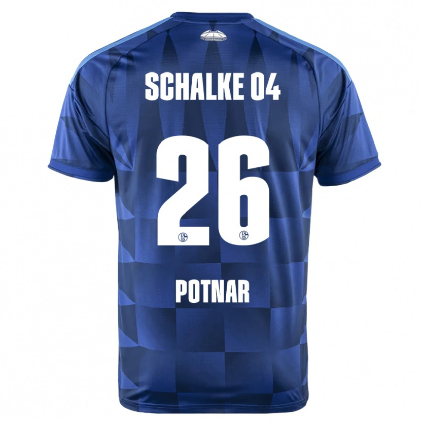 Danxen Herren Bojan Potnar #26 Dunkelblau Gelb Weiß Heimtrikot Trikot 2026/27 T-Shirt Österreich