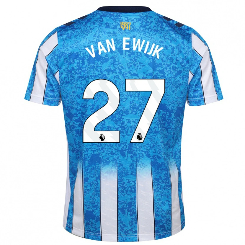 Danxen Herren Milan Van Ewijk #27 Weiß Blau Orange Heimtrikot Trikot 2026/27 T-Shirt Österreich