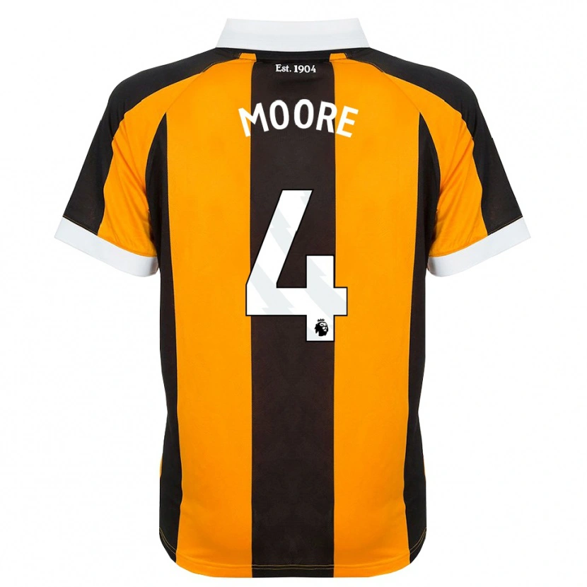 Danxen Herren Bobby Moore #4 Orange Schwarz Weiß Heimtrikot Trikot 2026/27 T-Shirt Österreich
