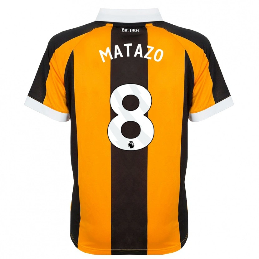 Danxen Herren Eliot Matazo #8 Orange Schwarz Weiß Heimtrikot Trikot 2026/27 T-Shirt Österreich