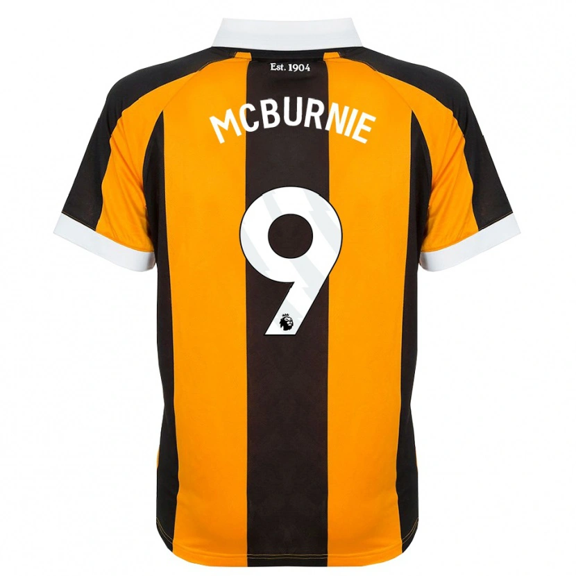 Danxen Herren Oli Mcburnie #9 Orange Schwarz Weiß Heimtrikot Trikot 2026/27 T-Shirt Österreich