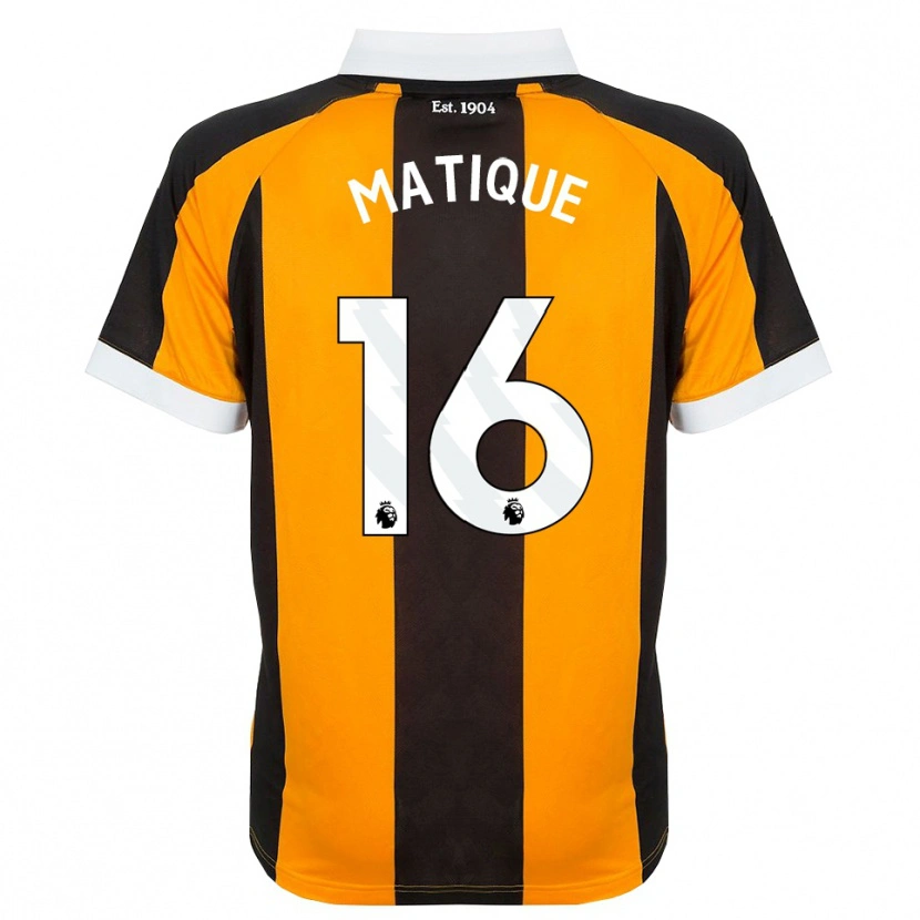 Danxen Herren Albert Matique #16 Orange Schwarz Weiß Heimtrikot Trikot 2026/27 T-Shirt Österreich