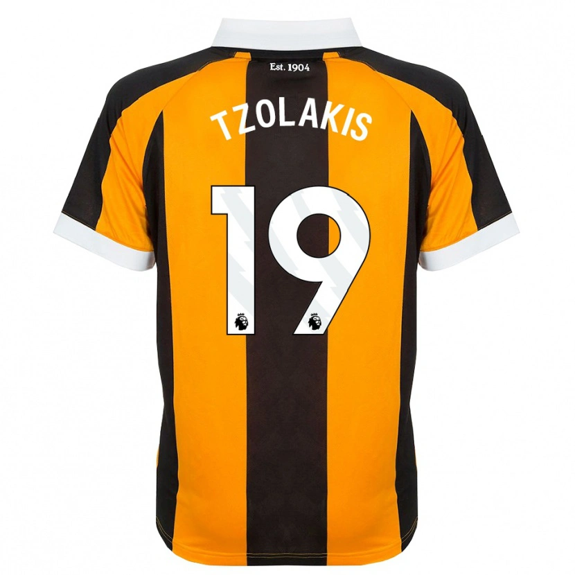 Danxen Herren Konstantinos Tzolakis #19 Orange Schwarz Weiß Heimtrikot Trikot 2026/27 T-Shirt Österreich