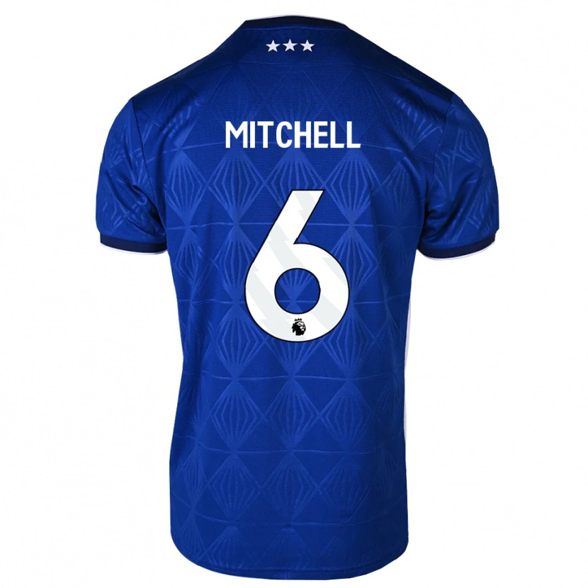 Danxen Herren Leah Mitchell #6 Mittelblau Weiß Rot Heimtrikot Trikot 2026/27 T-Shirt Österreich