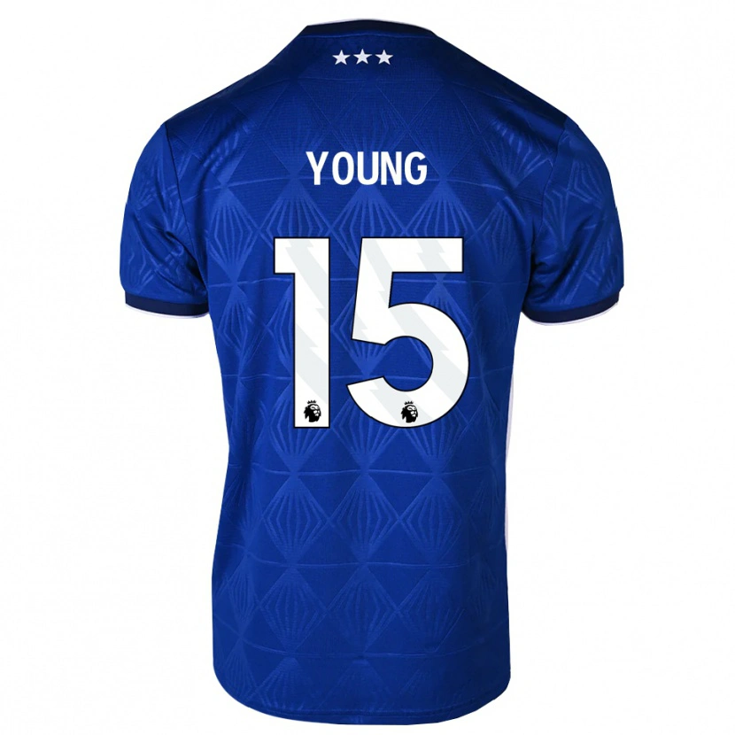 Danxen Herren Ashley Young #15 Mittelblau Weiß Rot Heimtrikot Trikot 2026/27 T-Shirt Österreich