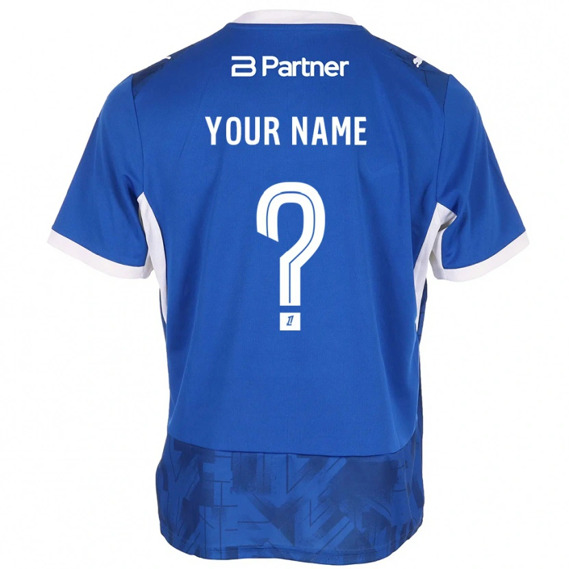 Danxen Herren Ihren Namen #0 Mittelblau Weiß Heimtrikot Trikot 2026/27 T-Shirt Österreich