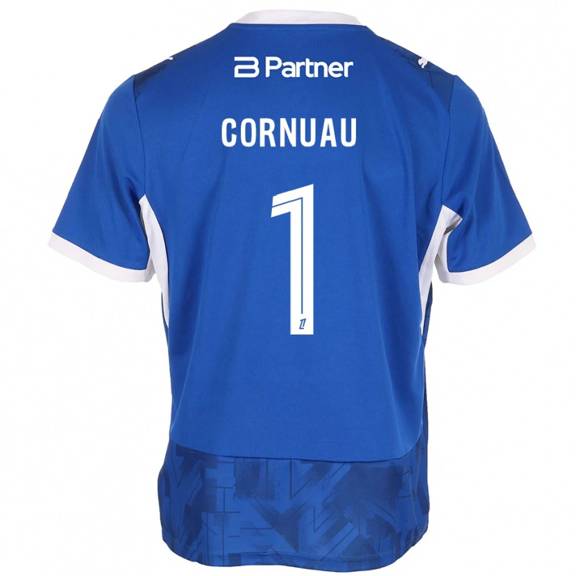 Danxen Herren Nino Cornuau #1 Mittelblau Weiß Heimtrikot Trikot 2026/27 T-Shirt Österreich