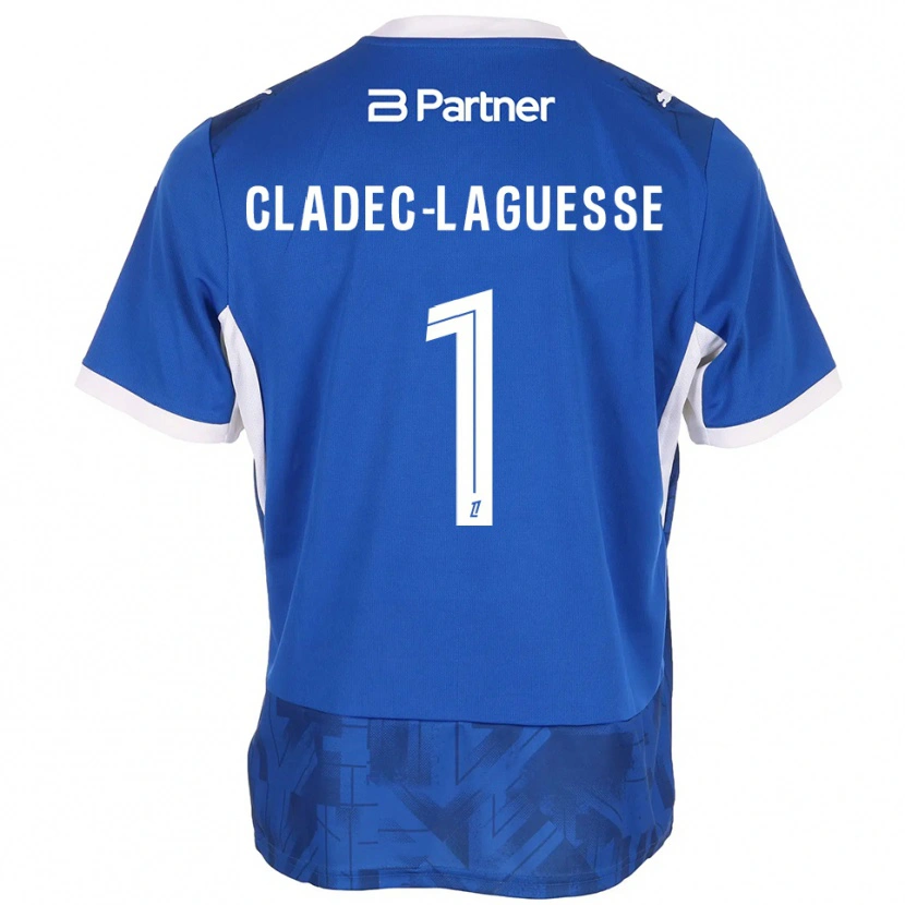 Danxen Herren Christopher Cladec-Laguesse #1 Mittelblau Weiß Heimtrikot Trikot 2026/27 T-Shirt Österreich