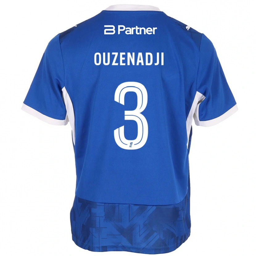 Danxen Herren Anis Ouzenadji #3 Mittelblau Weiß Heimtrikot Trikot 2026/27 T-Shirt Österreich
