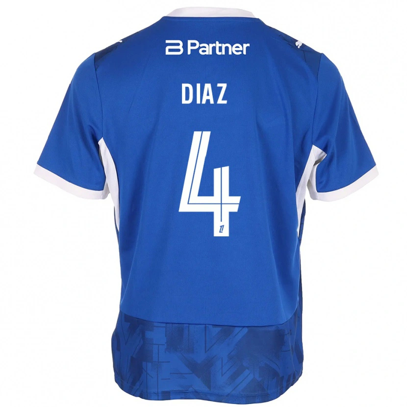 Danxen Herren Junior Diaz #4 Mittelblau Weiß Heimtrikot Trikot 2026/27 T-Shirt Österreich