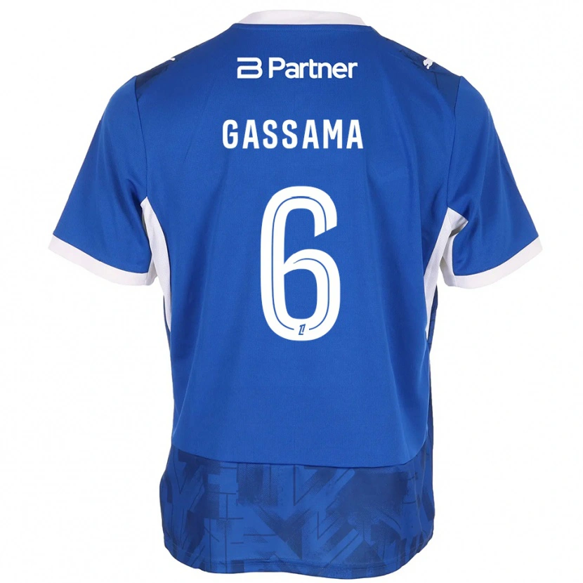 Danxen Herren Karamady Gassama #6 Mittelblau Weiß Heimtrikot Trikot 2026/27 T-Shirt Österreich
