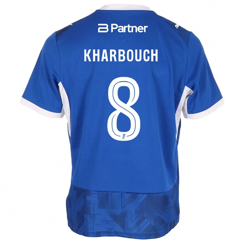 Danxen Herren Yanis Kharbouch #8 Mittelblau Weiß Heimtrikot Trikot 2026/27 T-Shirt Österreich