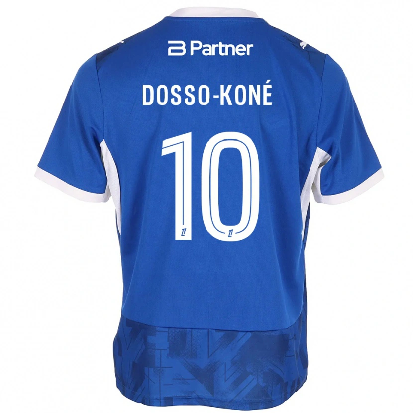Danxen Herren Namory Dosso-Koné #10 Mittelblau Weiß Heimtrikot Trikot 2026/27 T-Shirt Österreich