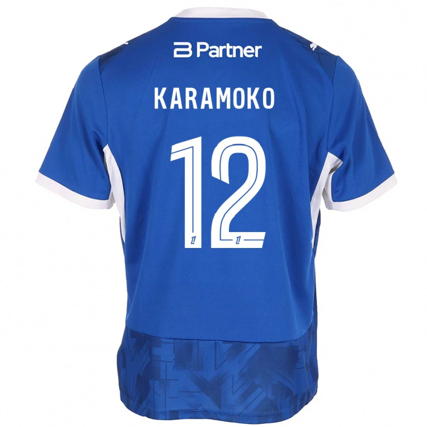 Danxen Herren Noah Karamoko #12 Mittelblau Weiß Heimtrikot Trikot 2026/27 T-Shirt Österreich