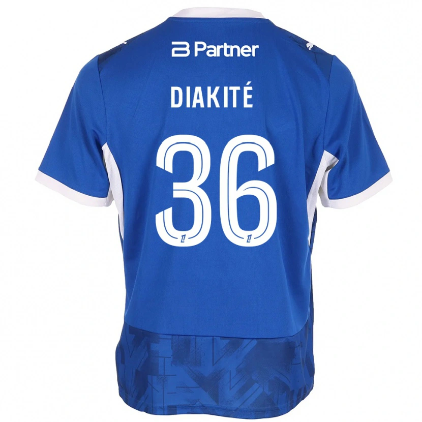 Danxen Herren Amadou Diakité #36 Mittelblau Weiß Heimtrikot Trikot 2026/27 T-Shirt Österreich