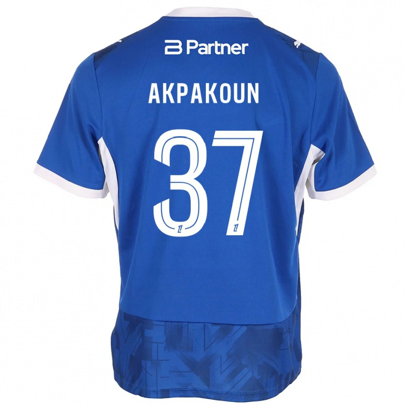Danxen Herren Tom Akpakoun #37 Mittelblau Weiß Heimtrikot Trikot 2026/27 T-Shirt Österreich