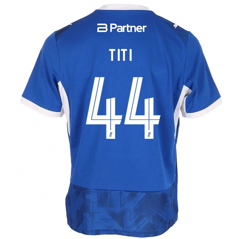 Danxen Herren Yvann Titi #44 Mittelblau Weiß Heimtrikot Trikot 2026/27 T-Shirt Österreich