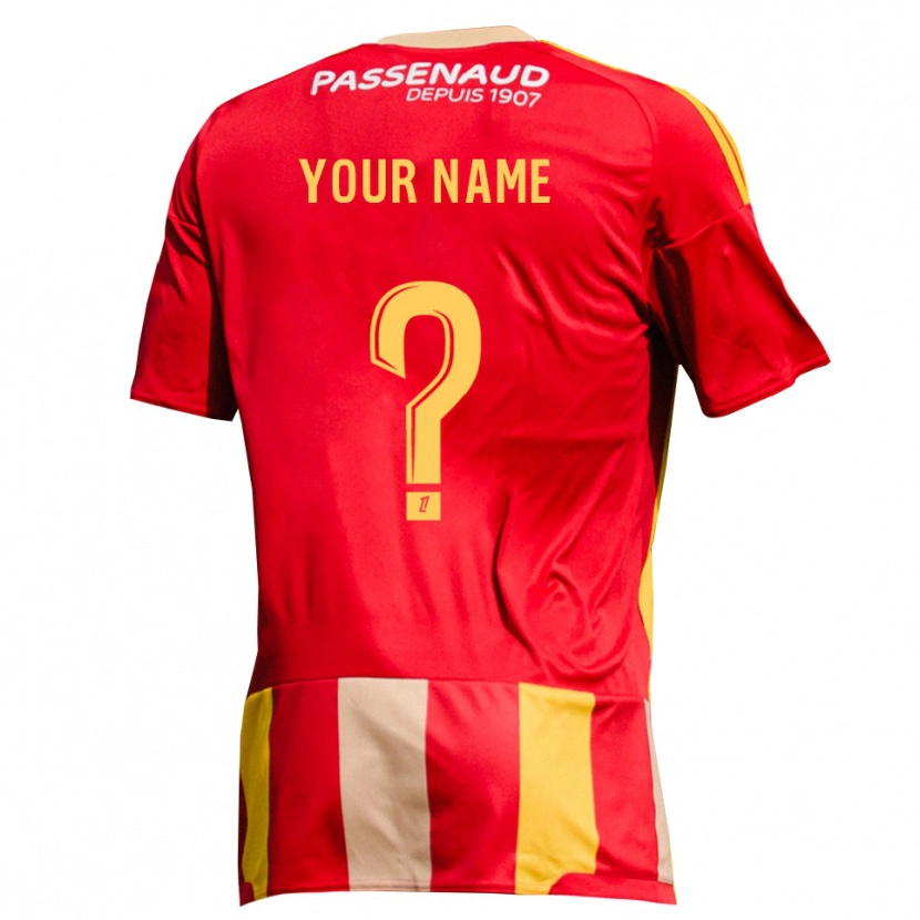 Danxen Herren Ihren Namen #0 Rot Gelb Grün Heimtrikot Trikot 2026/27 T-Shirt Österreich