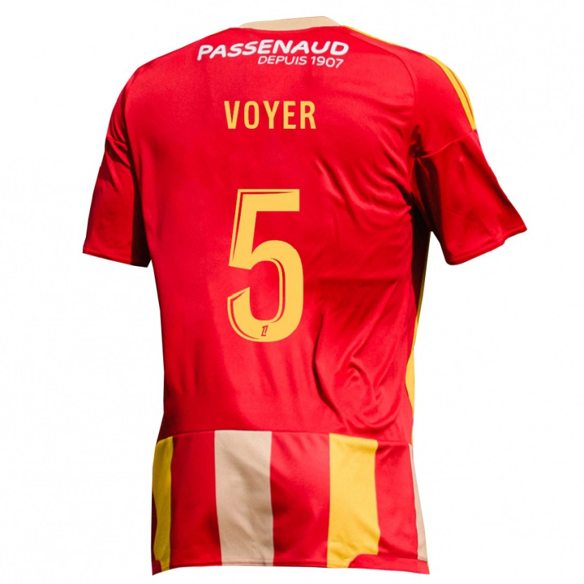 Danxen Herren Harold Voyer #5 Rot Gelb Grün Heimtrikot Trikot 2026/27 T-Shirt Österreich