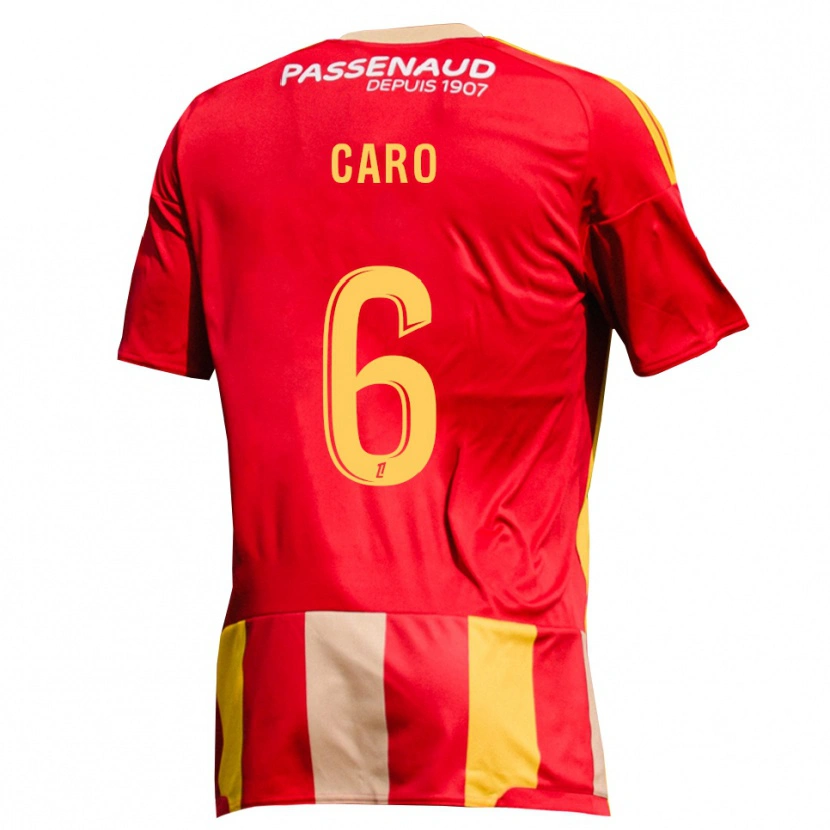 Danxen Herren Titouan Caro #6 Rot Gelb Grün Heimtrikot Trikot 2026/27 T-Shirt Österreich
