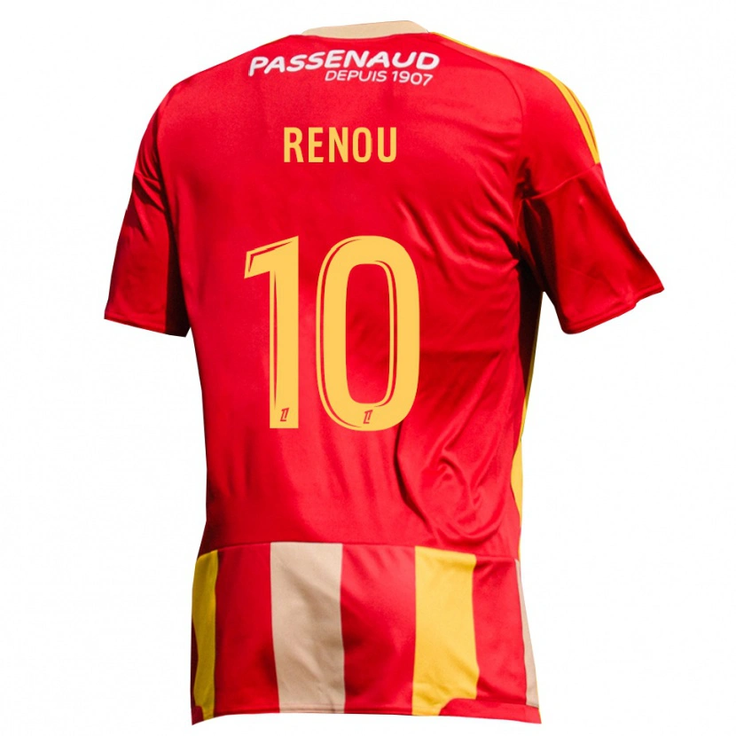 Danxen Herren Baptiste Renou #10 Rot Gelb Grün Heimtrikot Trikot 2026/27 T-Shirt Österreich