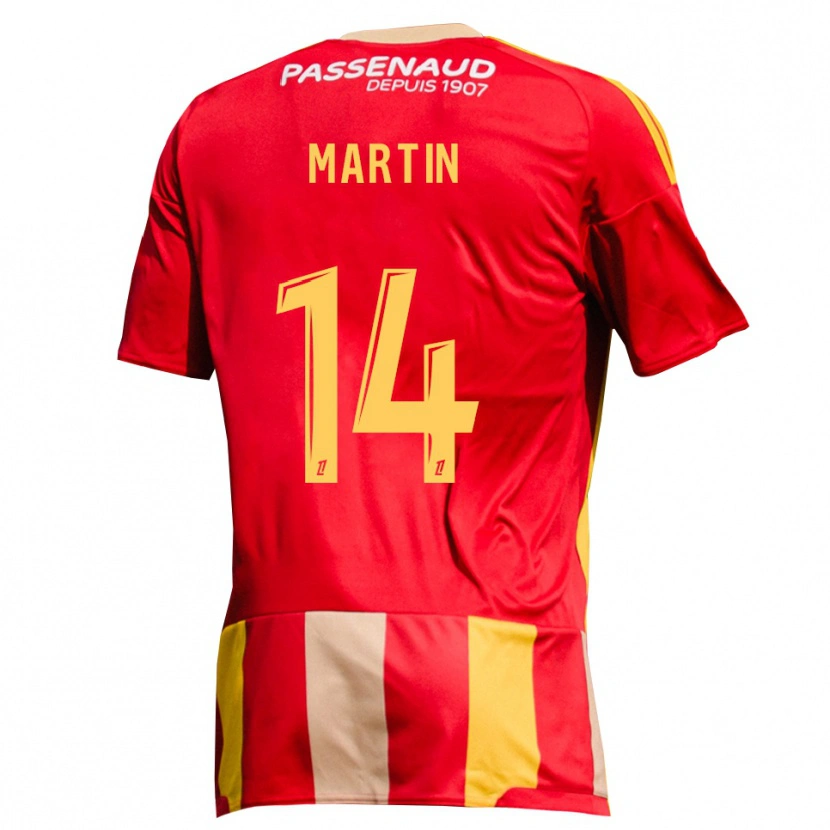 Danxen Herren Lucas Martin #14 Rot Gelb Grün Heimtrikot Trikot 2026/27 T-Shirt Österreich