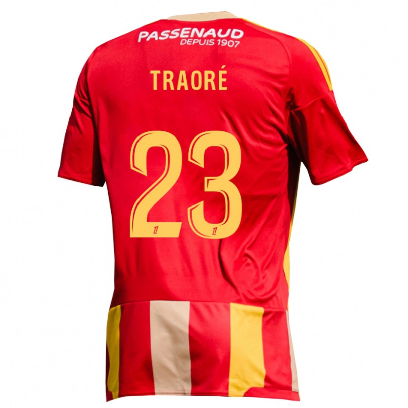 Danxen Herren Daouda Traoré #23 Rot Gelb Grün Heimtrikot Trikot 2026/27 T-Shirt Österreich