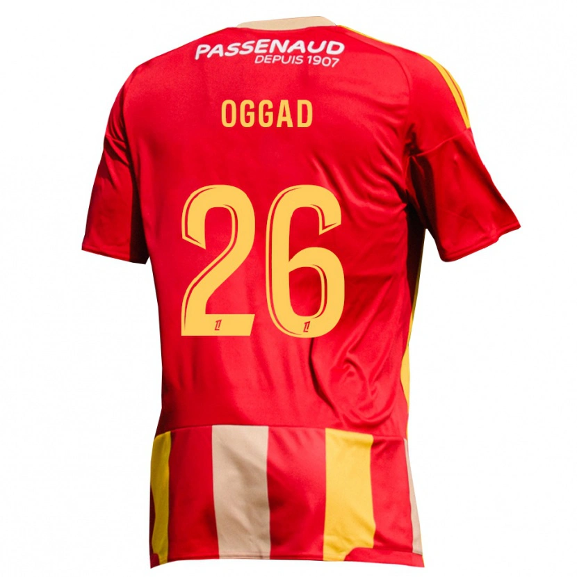 Danxen Herren Brice Oggad #26 Rot Gelb Grün Heimtrikot Trikot 2026/27 T-Shirt Österreich