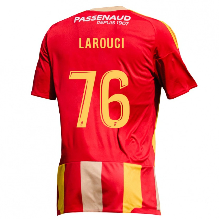 Danxen Herren Yasser Larouci #76 Rot Gelb Grün Heimtrikot Trikot 2026/27 T-Shirt Österreich