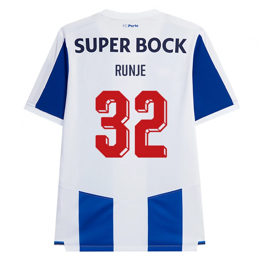 Danxen Herren Roko Runje #32 Blau Weiß Rot Heimtrikot Trikot 2026/27 T-Shirt Österreich