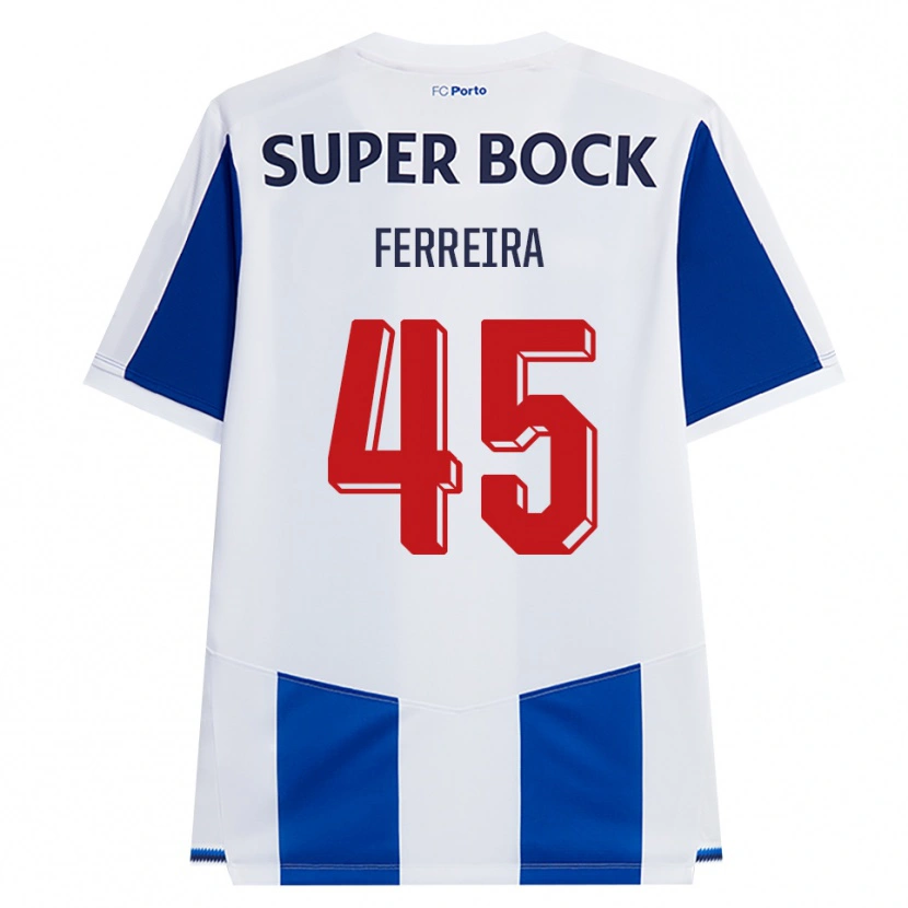 Danxen Herren Tiago Ferreira #45 Blau Weiß Rot Heimtrikot Trikot 2026/27 T-Shirt Österreich