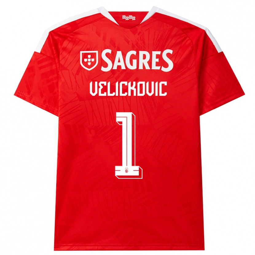 Danxen Herren Luka Velickovic #1 Rot Weiß Gelb Heimtrikot Trikot 2026/27 T-Shirt Österreich