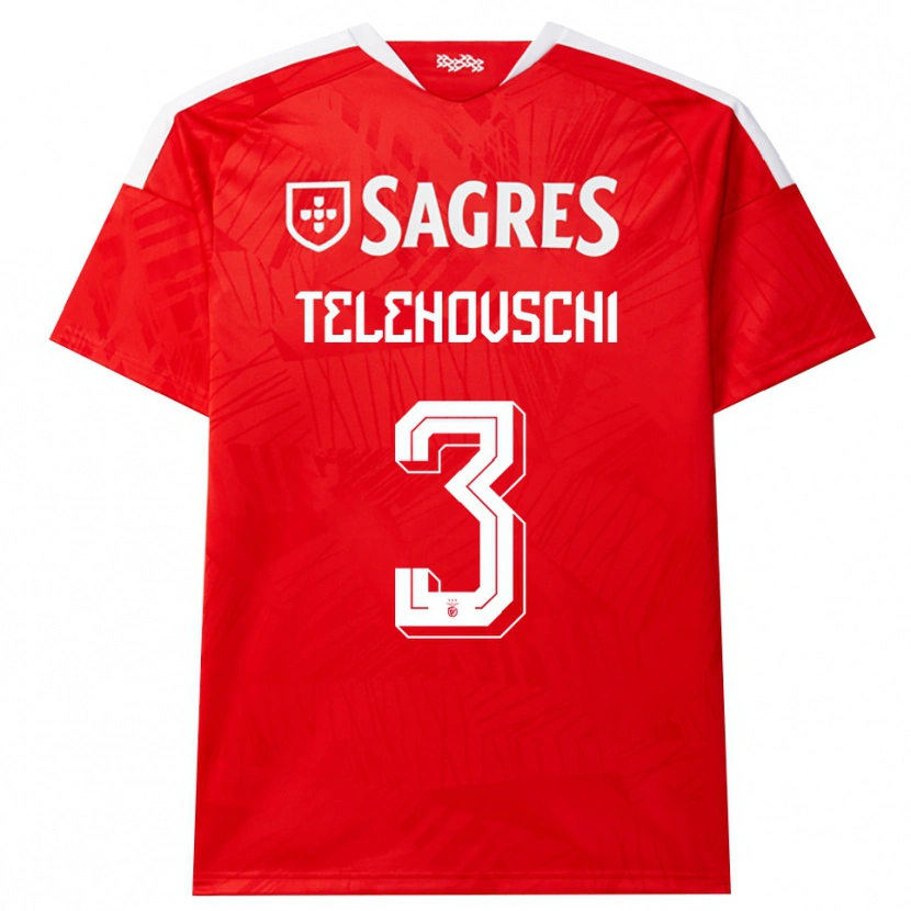 Danxen Herren Dinis Telehovschi #3 Rot Weiß Gelb Heimtrikot Trikot 2026/27 T-Shirt Österreich